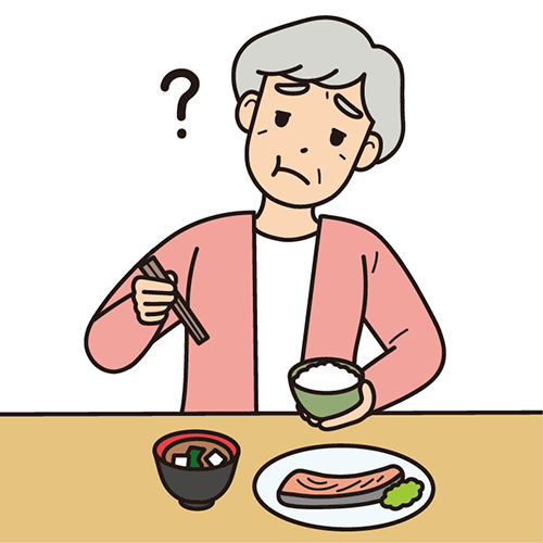 食べものの味がわからない女性