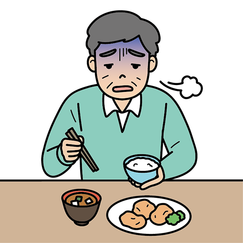 食欲がない男性